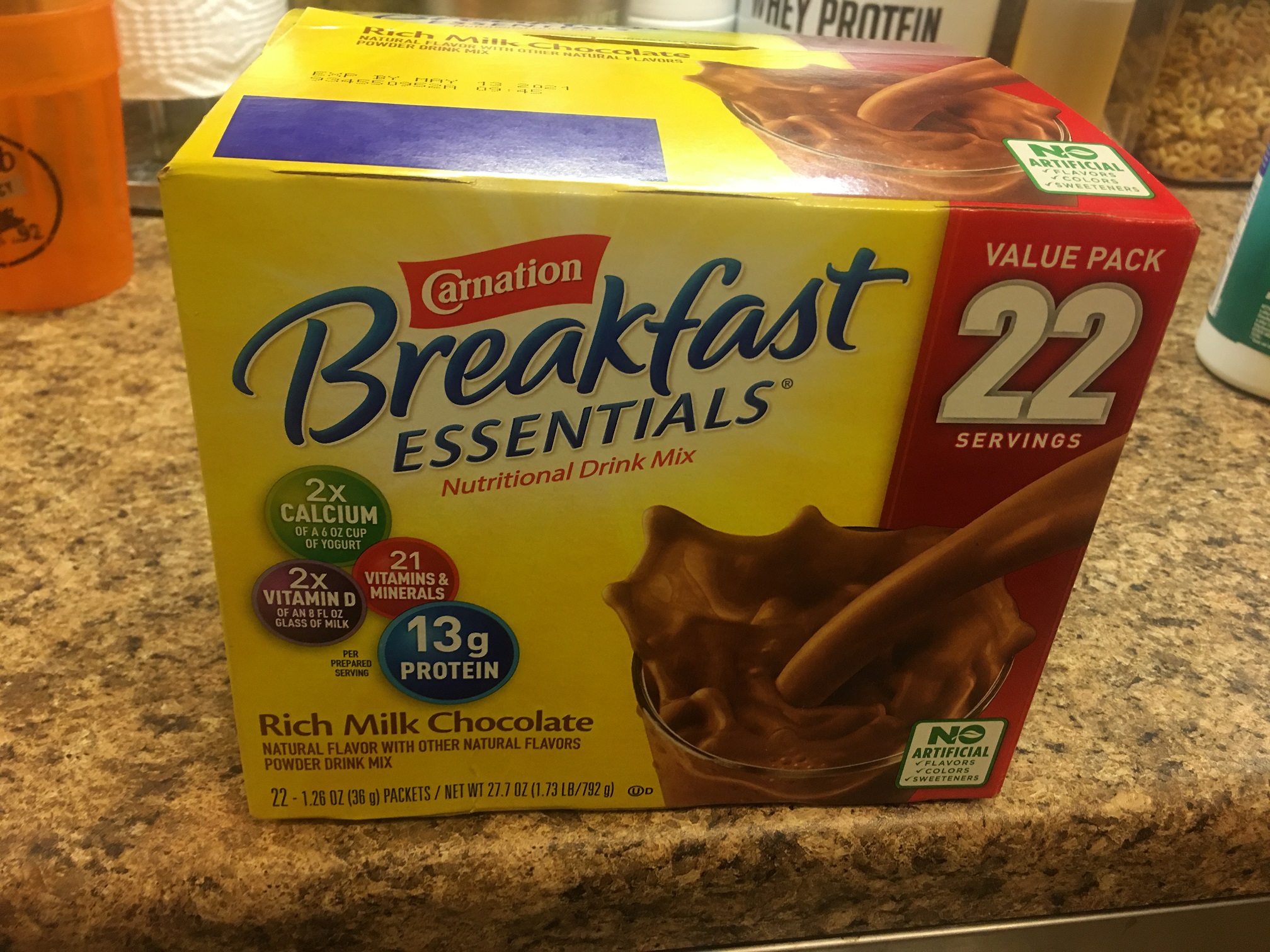 Breakfast Replacement, the best tasting of all, Carnation Breakfast Esentials