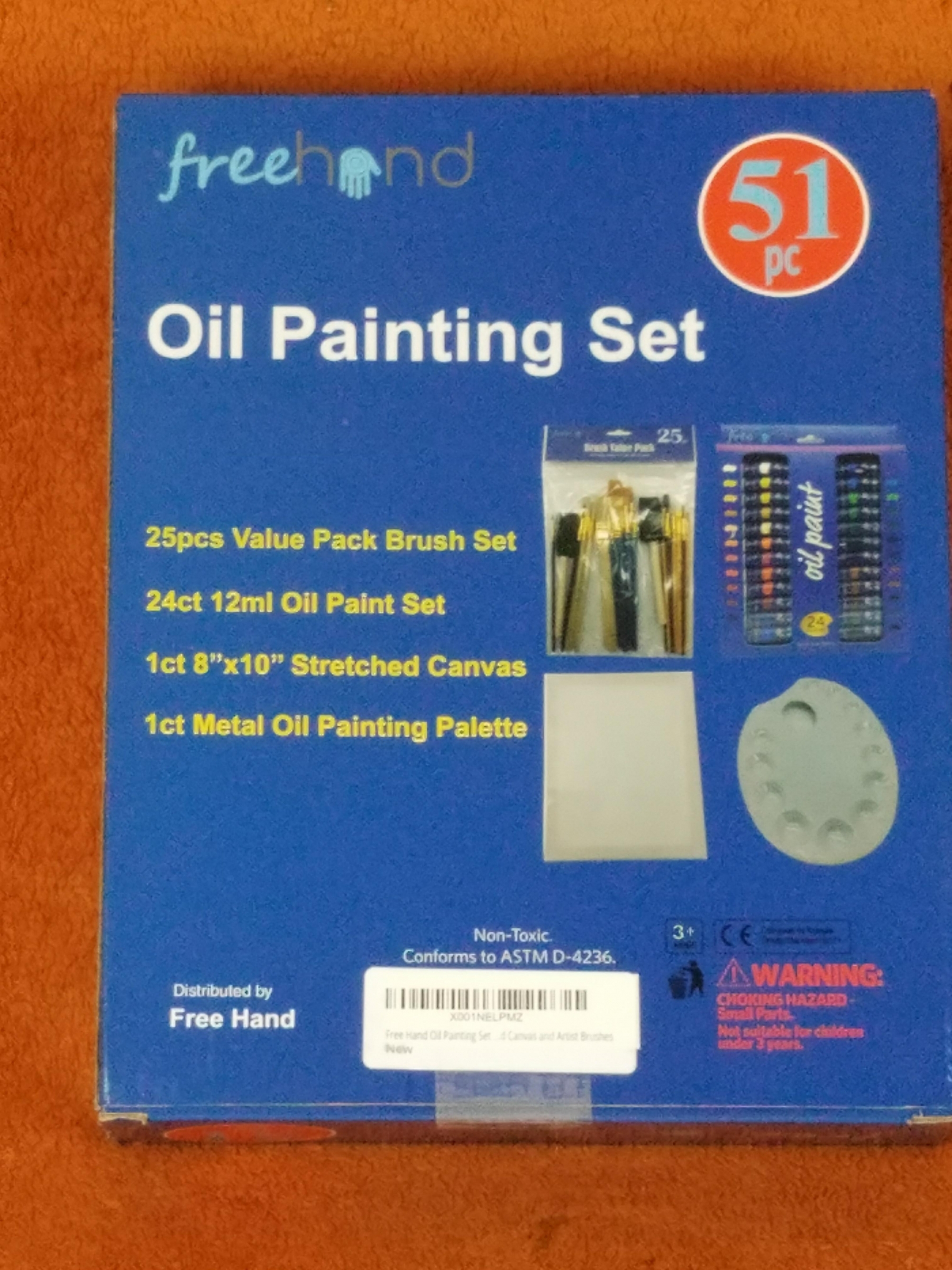 oil painting set by free hand