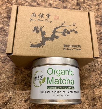 Ceremonial organic green tea powder