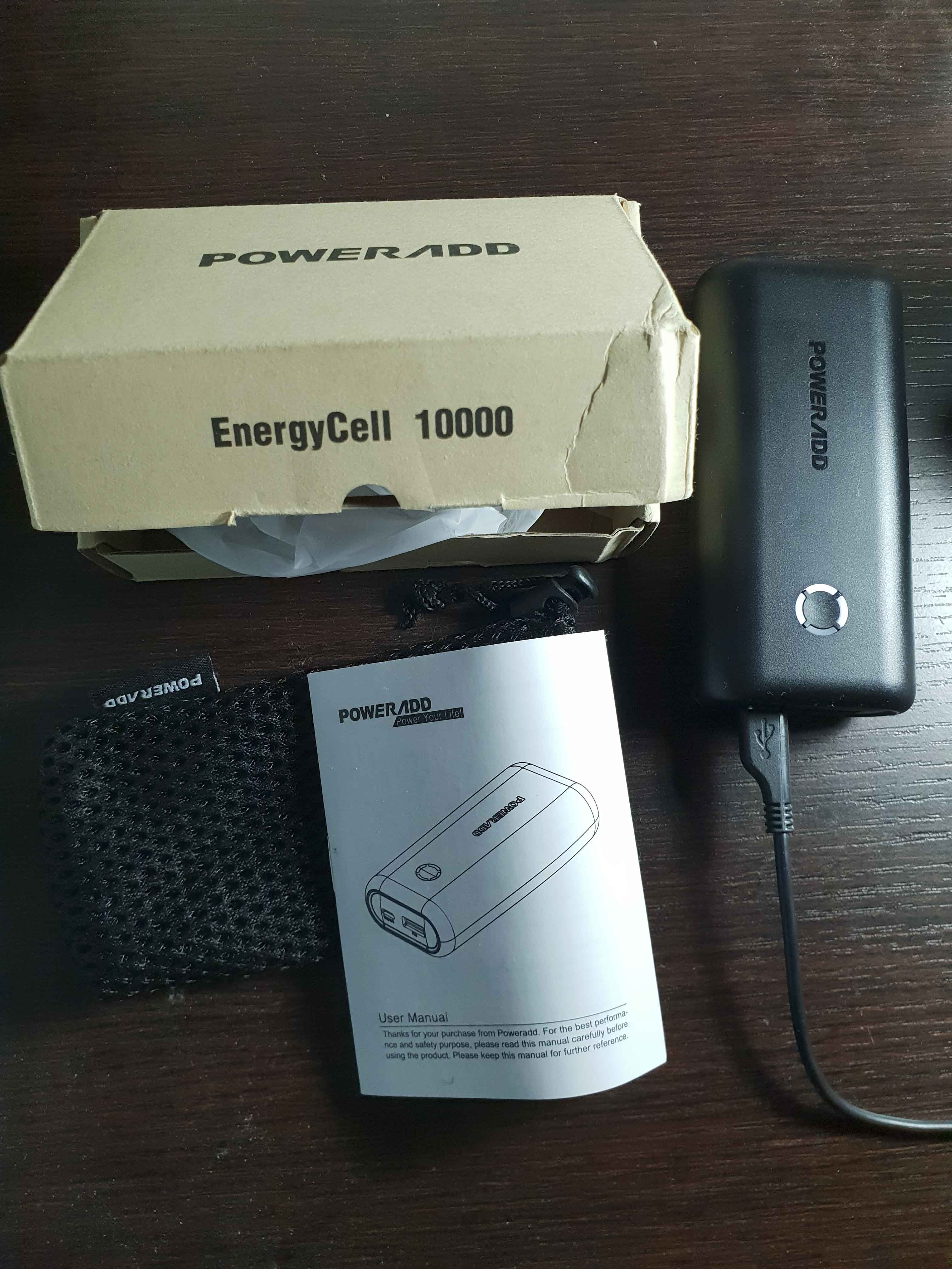 Poweradd EnergyCell 10000, Portable Charger Power Bank