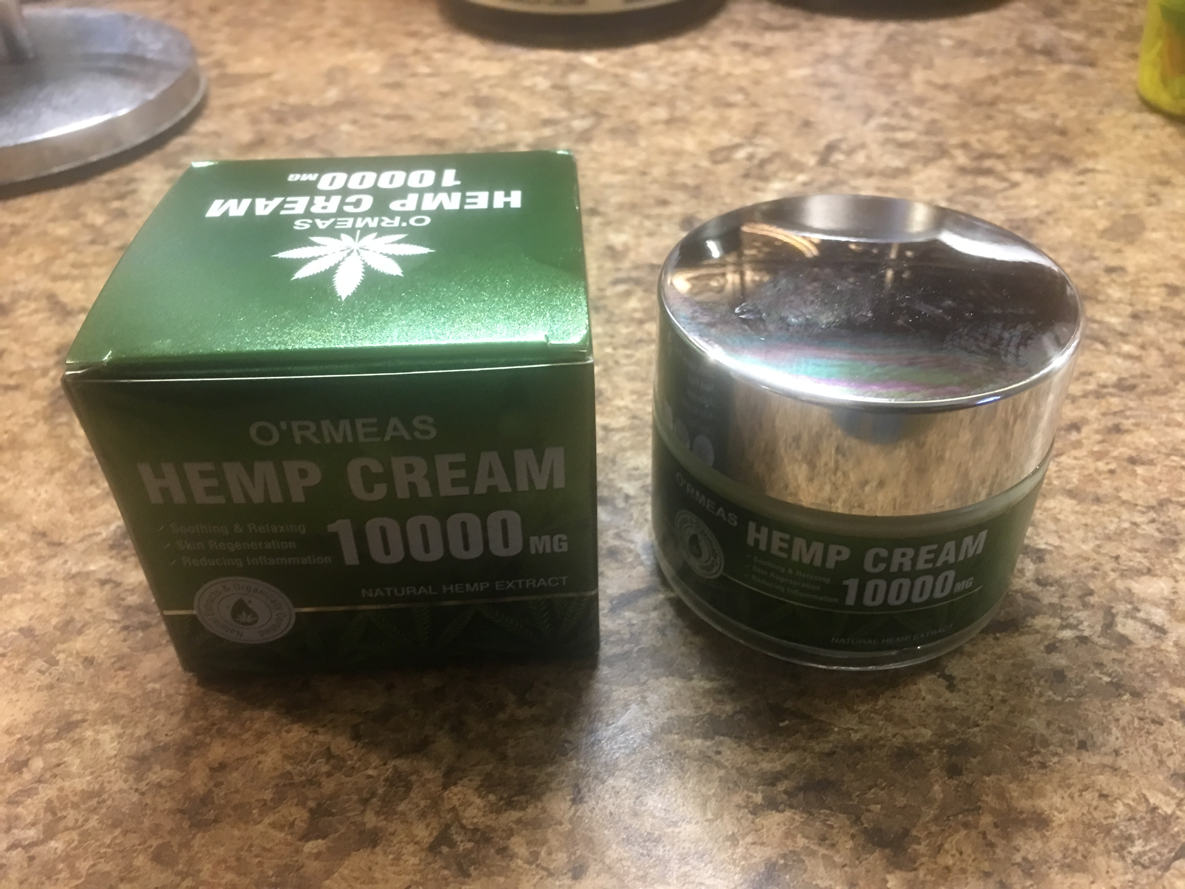 This stuff really works! O'rmeas Hemp Cream for pain