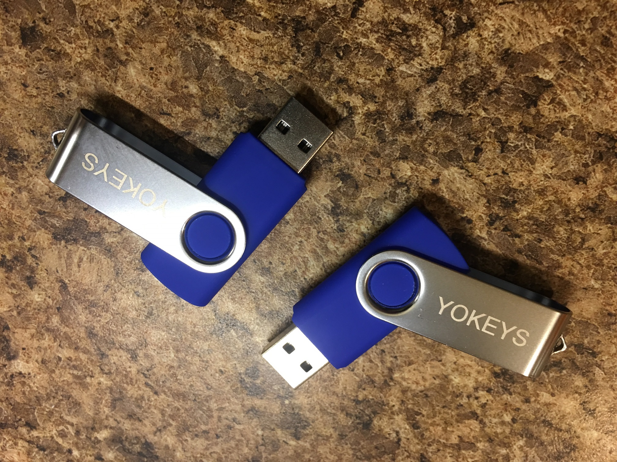 Handy little flip-open flash drives