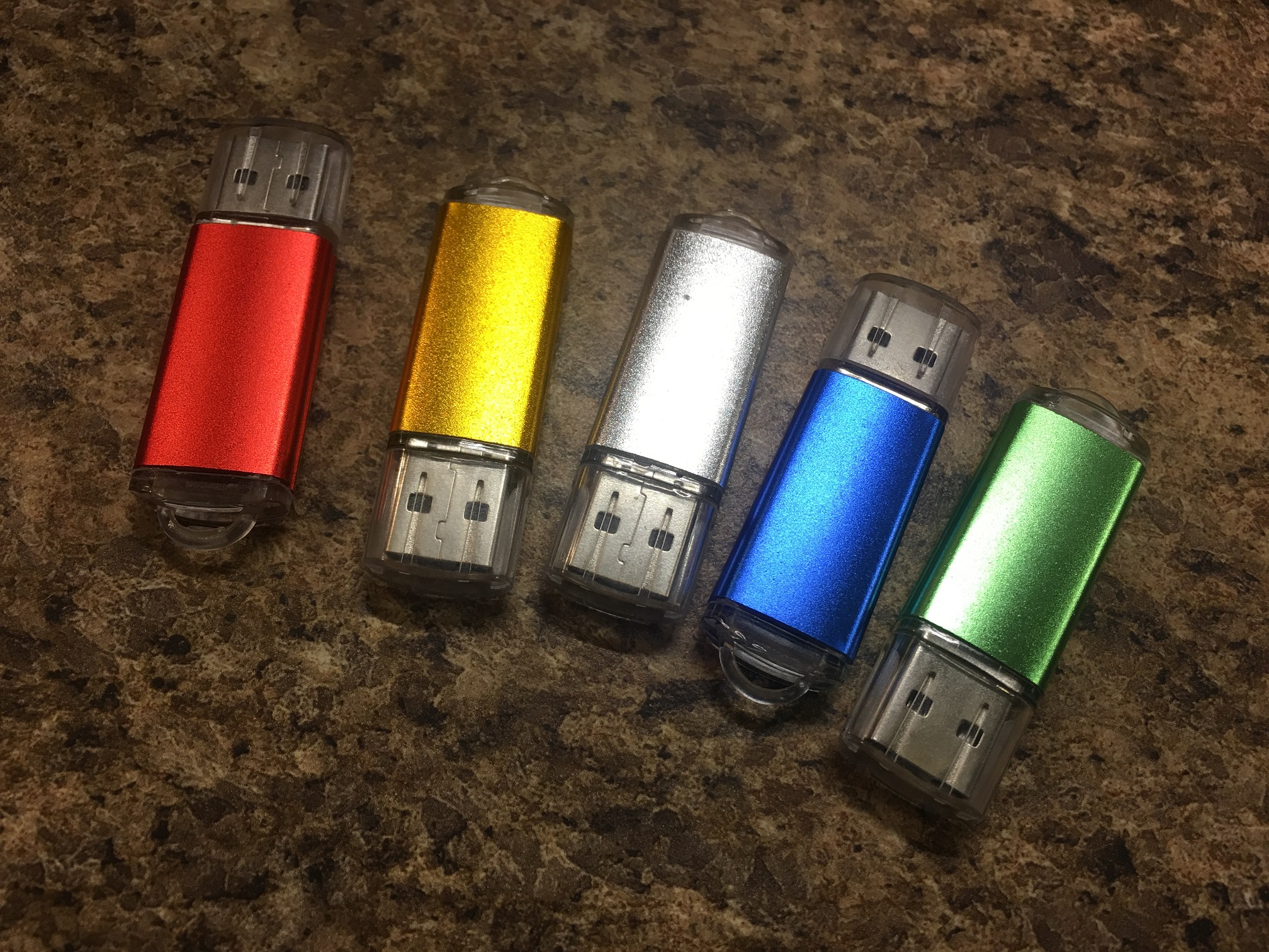 Color-coded Thumb Drives