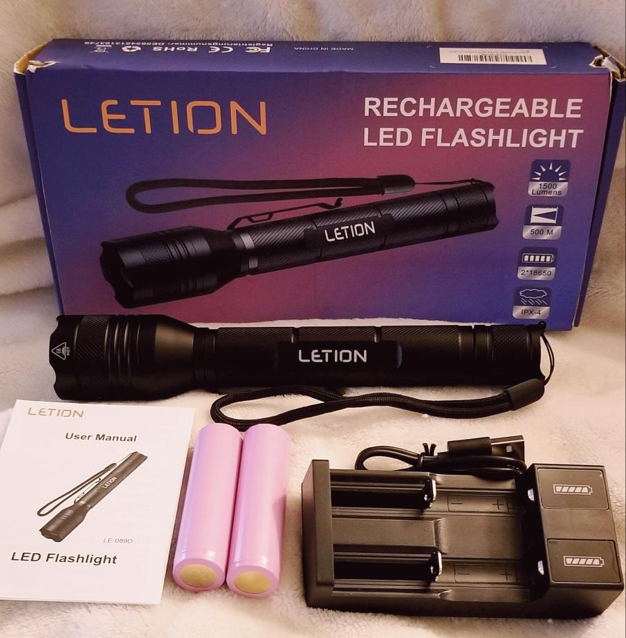 Letion Rechargeable Flashlight