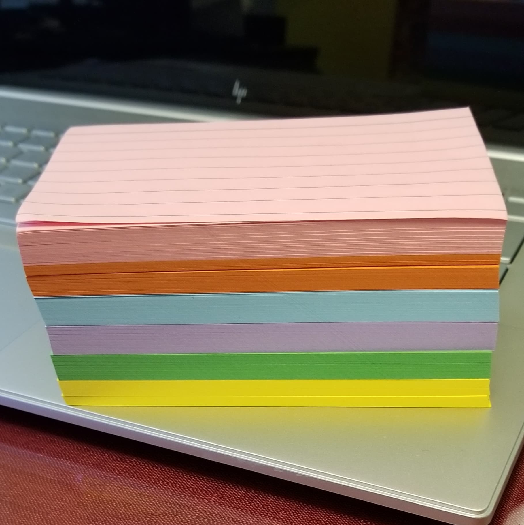 3" X 5" sheets of paper - not index cards