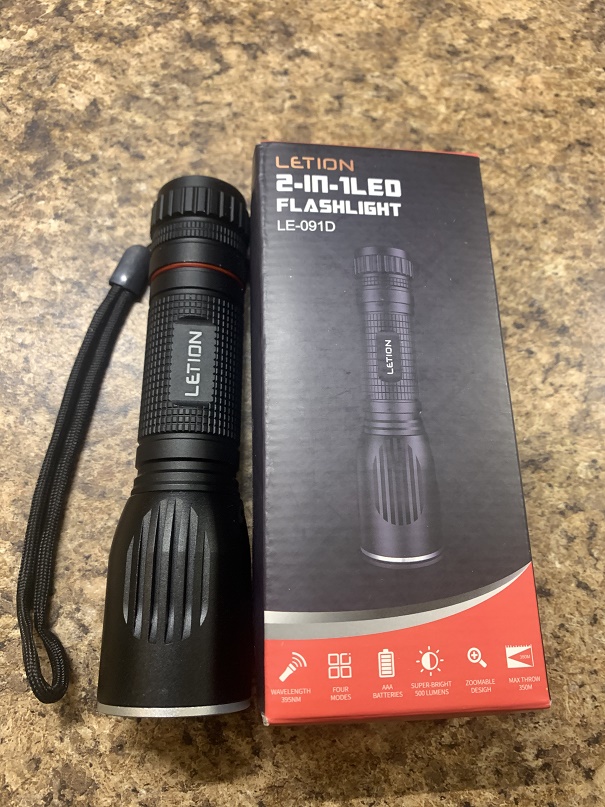Great little flashlight with UV too! LETION