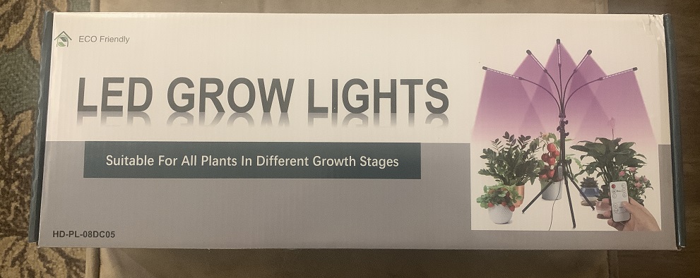 Portable LED Grow Lights with adjustable tripod