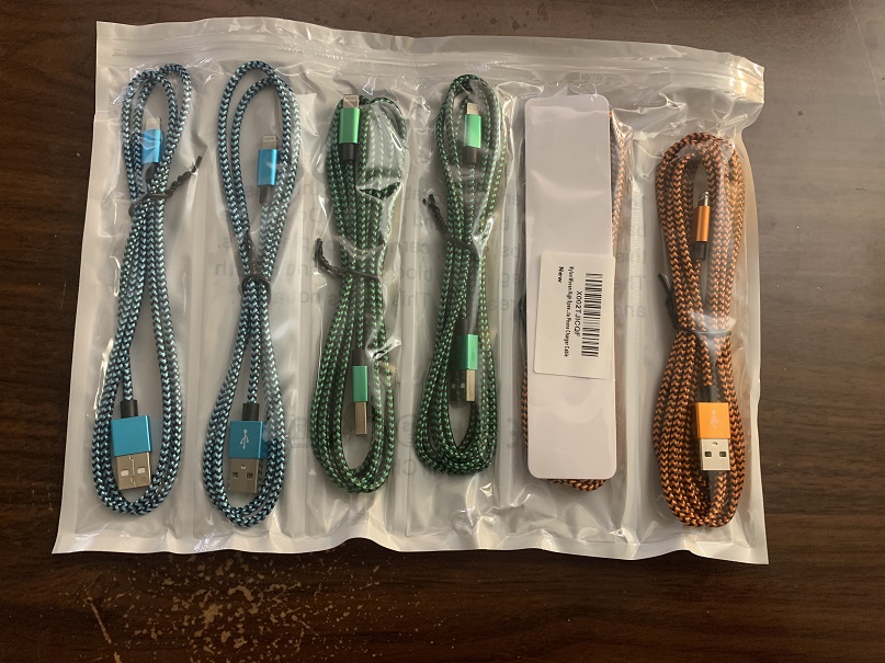 Set of 6 Apple Lightning cables