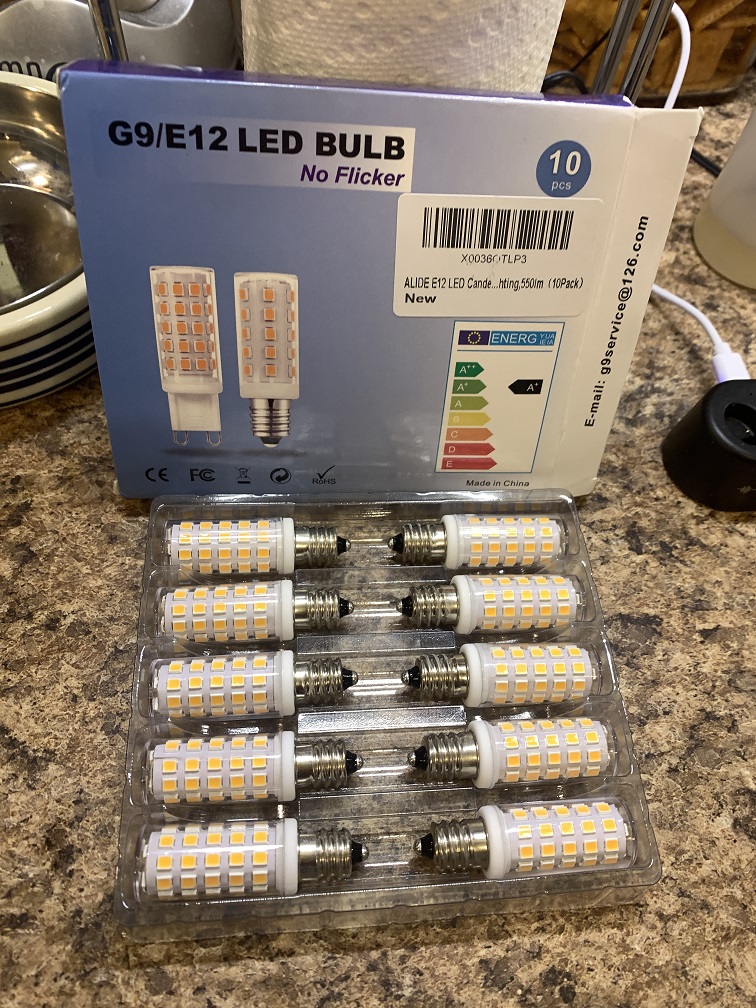 Replacement LED E12 Candelabra Bulbs