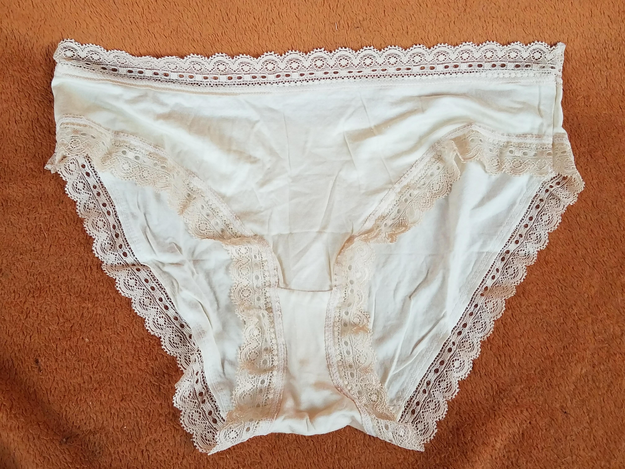 Sheer, sexy, and utterly adorable set of lace & cotton panties with vivid, vibrant colors & creative use of patterns, perfect EXCEPT size runs VERY small (an XL is like a Medium in US size).