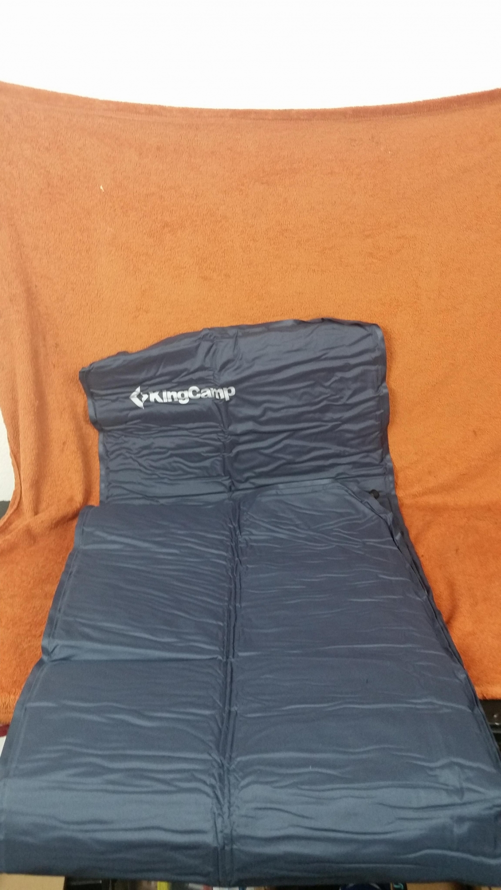 Fantastic air mattress sleeping pad is very supportive, comfortable, & firm.  Comes with carrying case & repair kit, very high quality & impressive!
