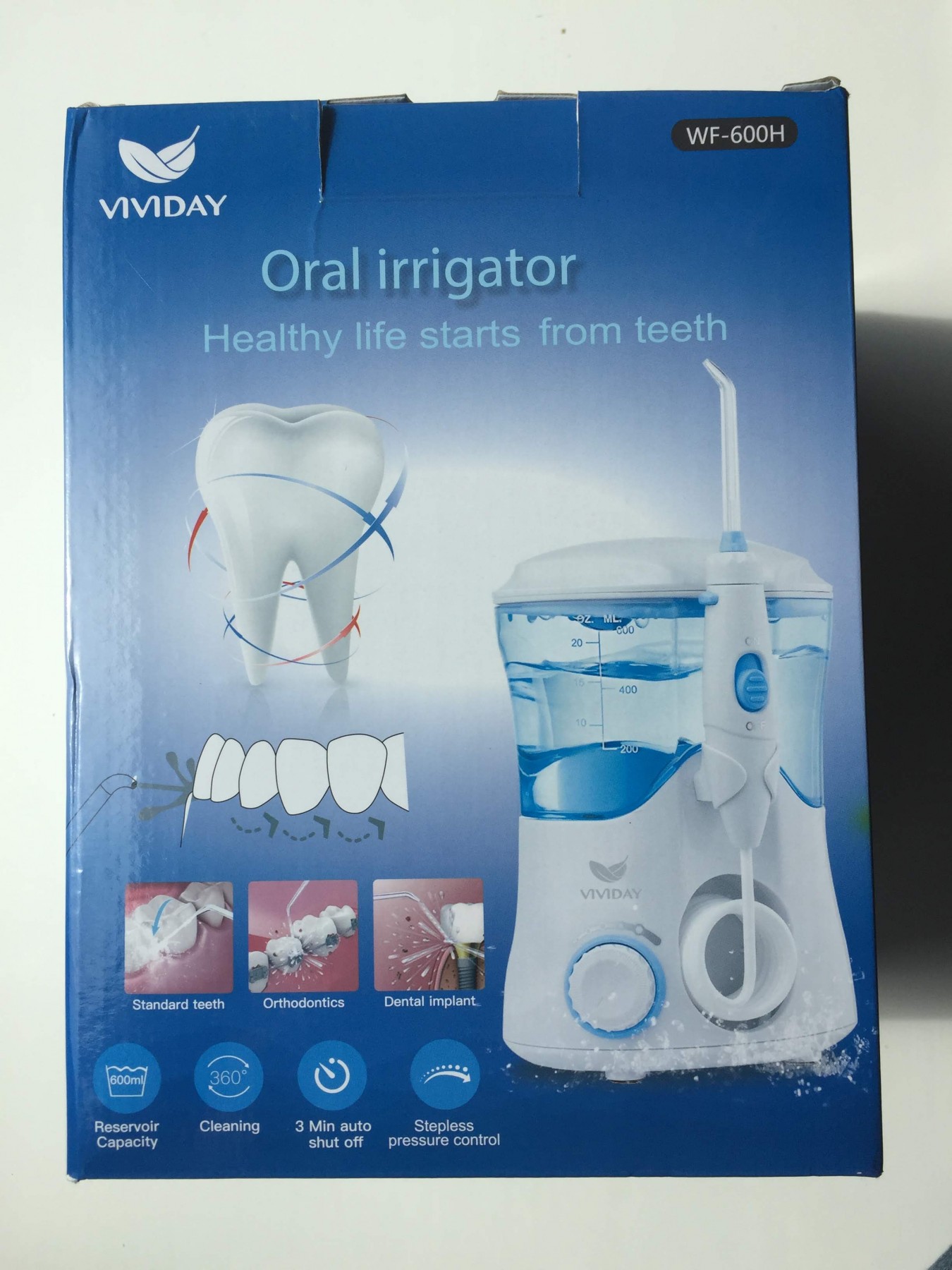 Professional Water Dental Flosser by VIVIDAY