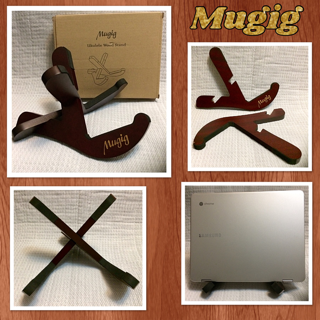 Mugig Ukulele Stand, Premium Musical Instrument Stand For Ukulele, Mandolin, Small Banjo, Violin Or Pipa, Even iPad, Easily To Assemble And separate With Two Y Shaped Pieces (Ukulele)