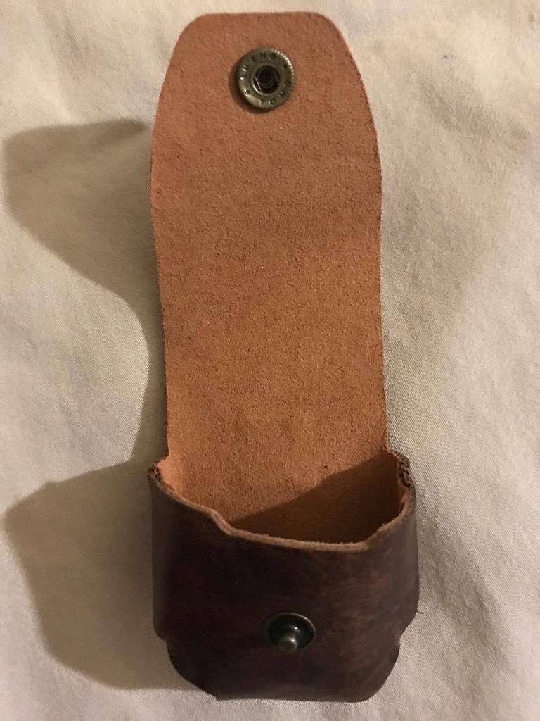Genuine Leather Air-pods Case with Copper Clasp Ring