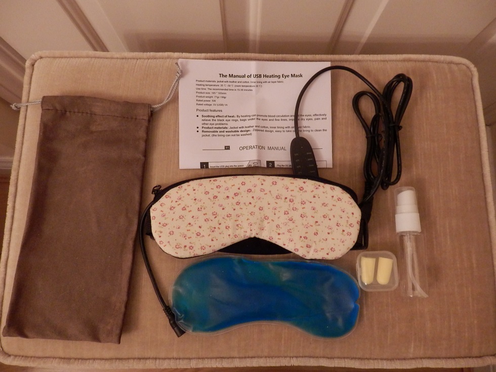 A relaxing way to relieve eye strain with the USB heated eye mask by echoice