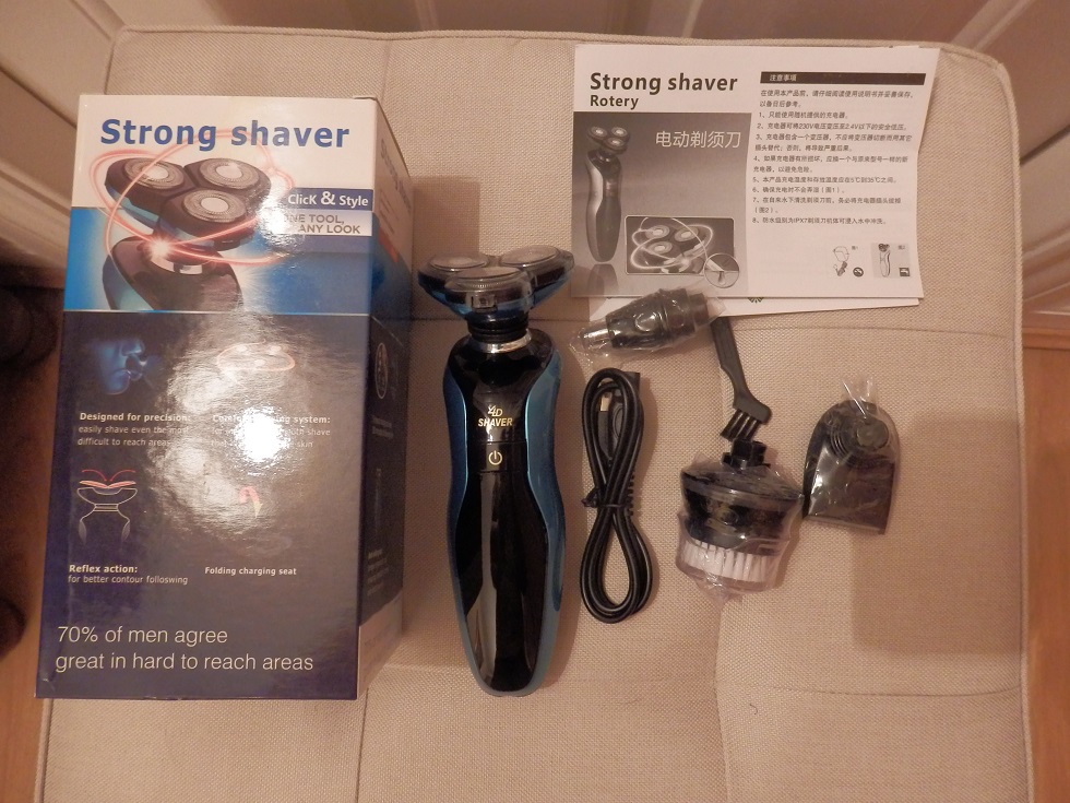 Professional Electric 4 in 1 Shaver with 4D Floating Rotary Head, Waterproof and Rechargeable by FoolsAlibai