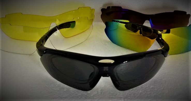 IALUKU Cycling Sunglasses Polarized with 5 Interchangeable Lenses, Sports Sunglasses for Men Women Driving Baseball Fishing Golf