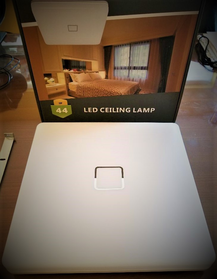 Airand LED Ceiling Light, Airand Ceiling Lamp Flush Mount 2050LM Waterproof IP44 24W 4000K for Bathroom, Kitchen, Bedroom, Hallway, Corridor, Balcony, Living room (Natural White, Square)