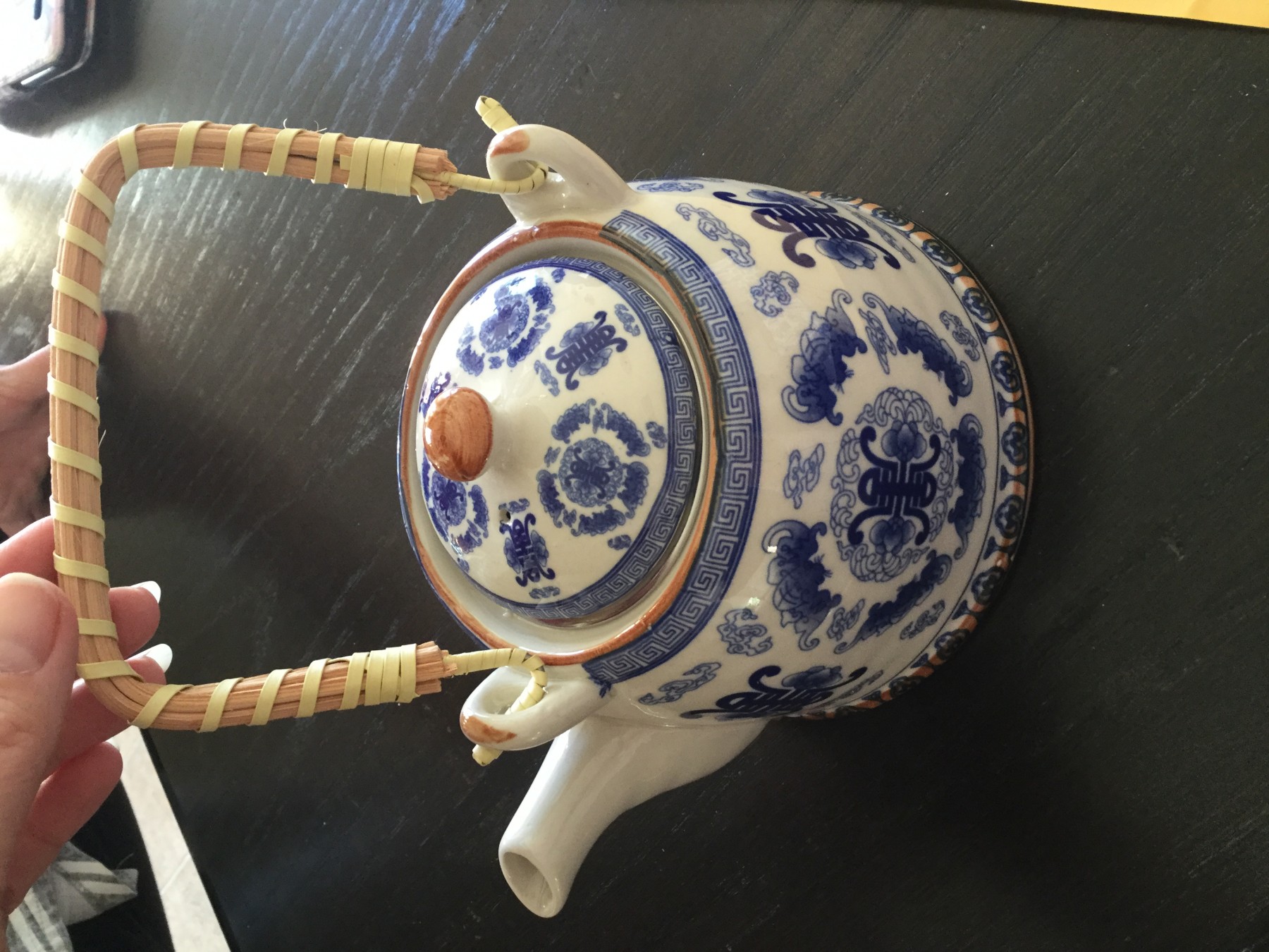 beautiful ceramic teapot