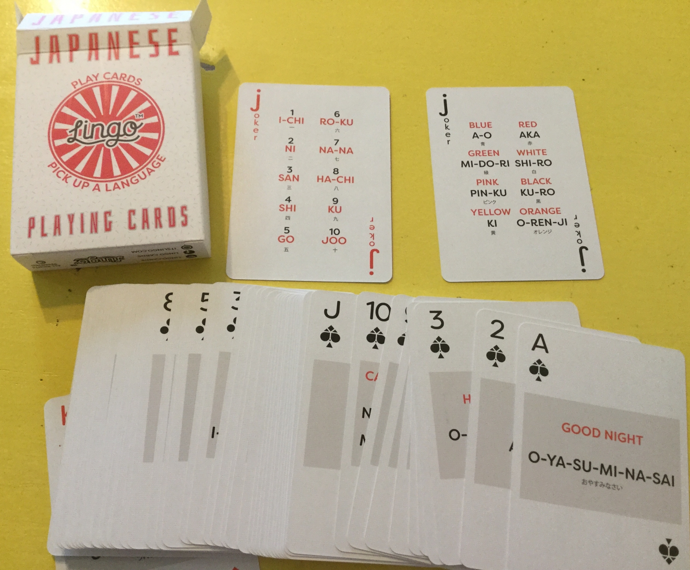 great playing cards and flash cards