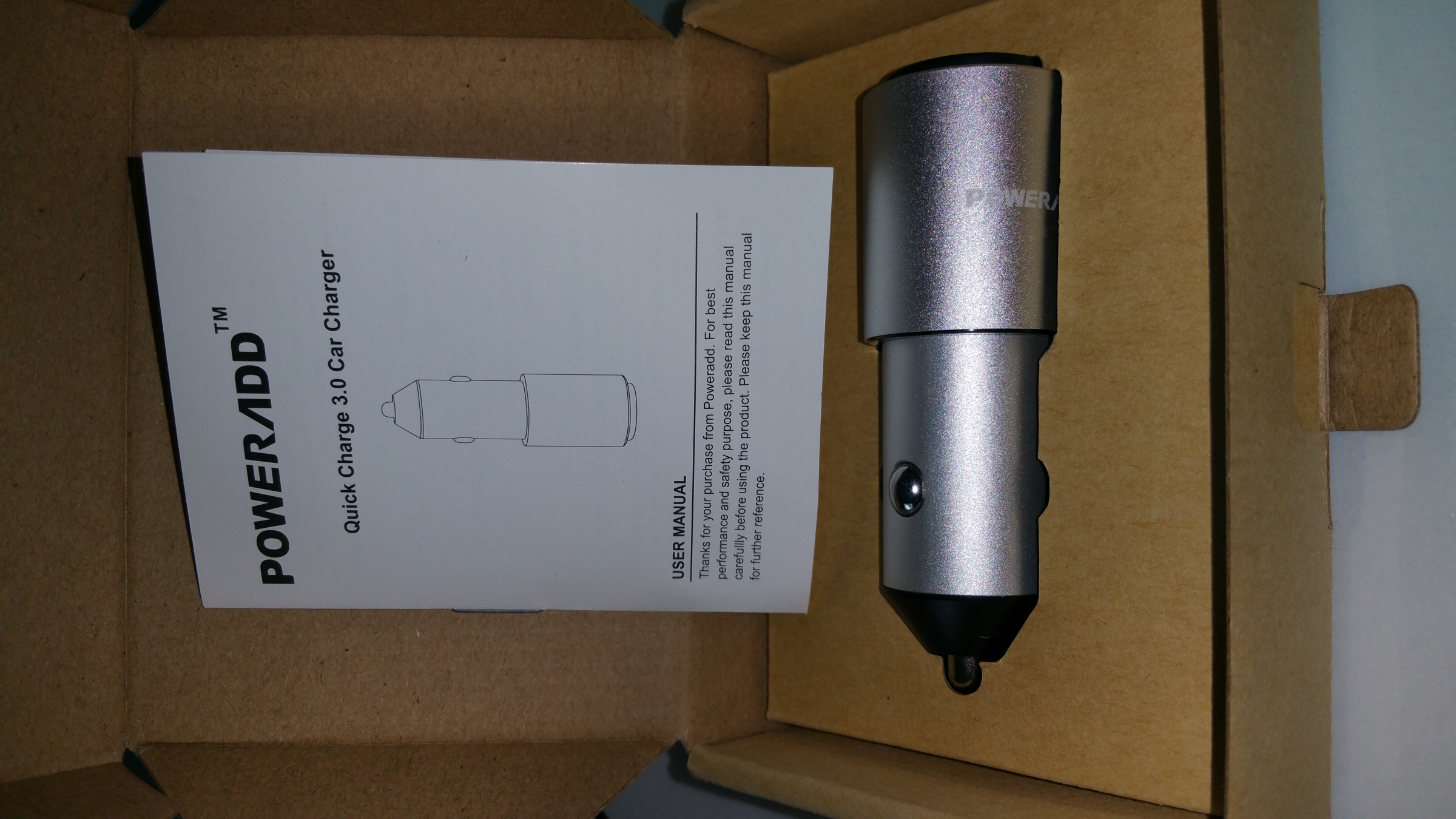 [Qualcomm Quick Charge 3.0] Poweradd Car Charger