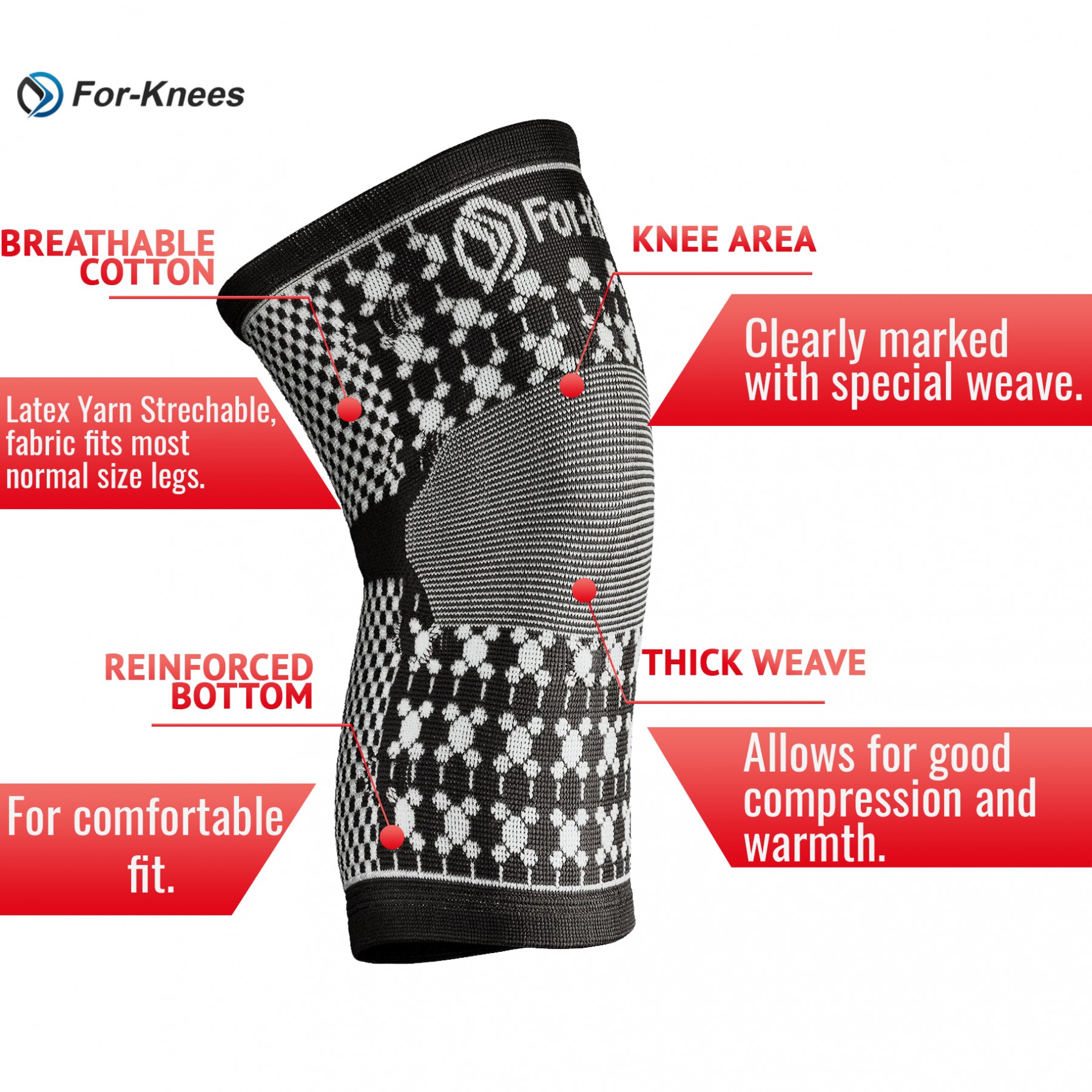 Great knee sleeve for sports, knee support and sore knees