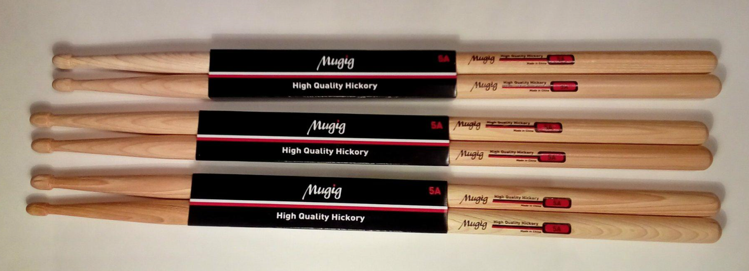 Impressive hickory drumsticks