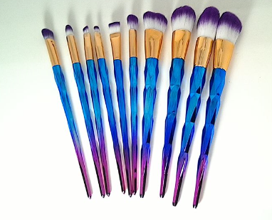 These Unicorn makeup brushes are so pretty and soft!