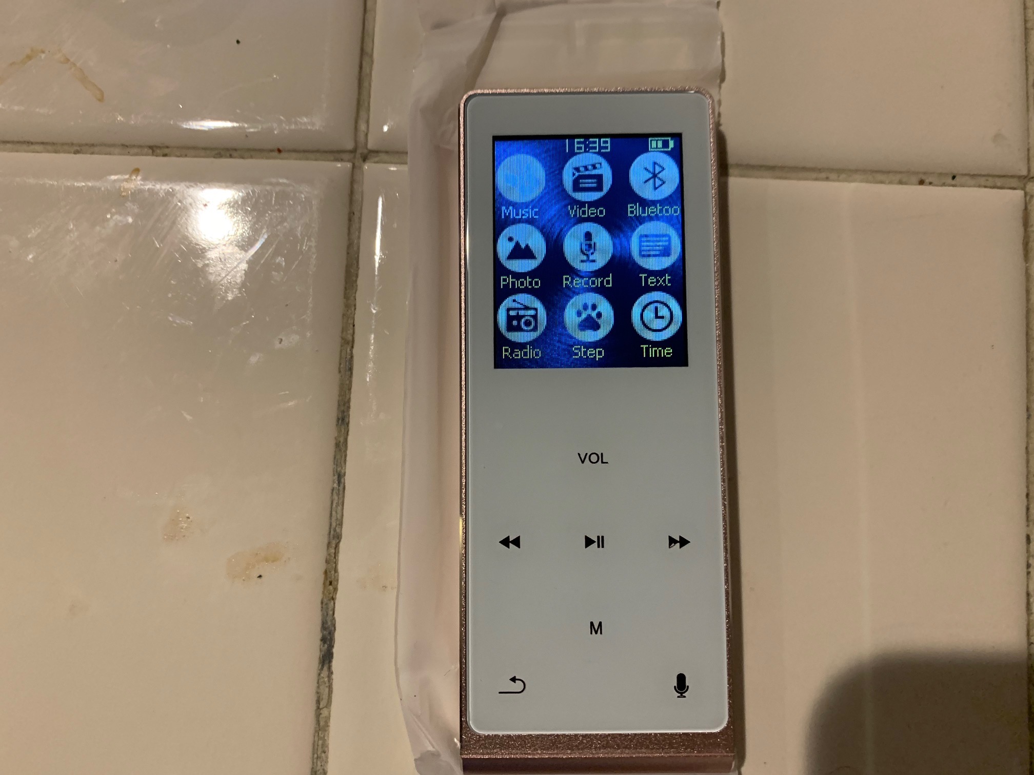 Rose Gold Bluetooth Audio Player