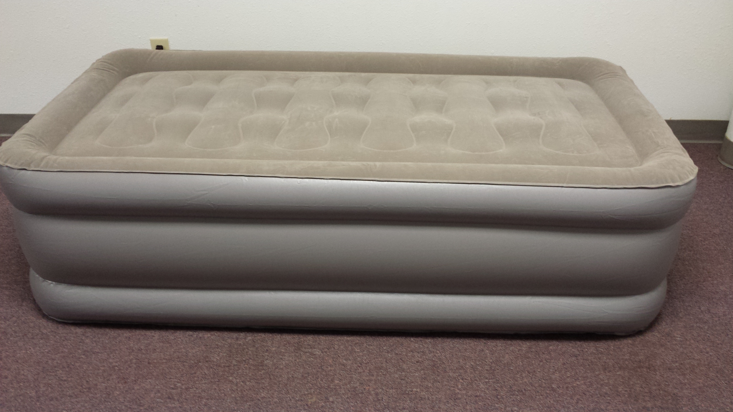 Tall firm air mattress, perfect for sleepovers!