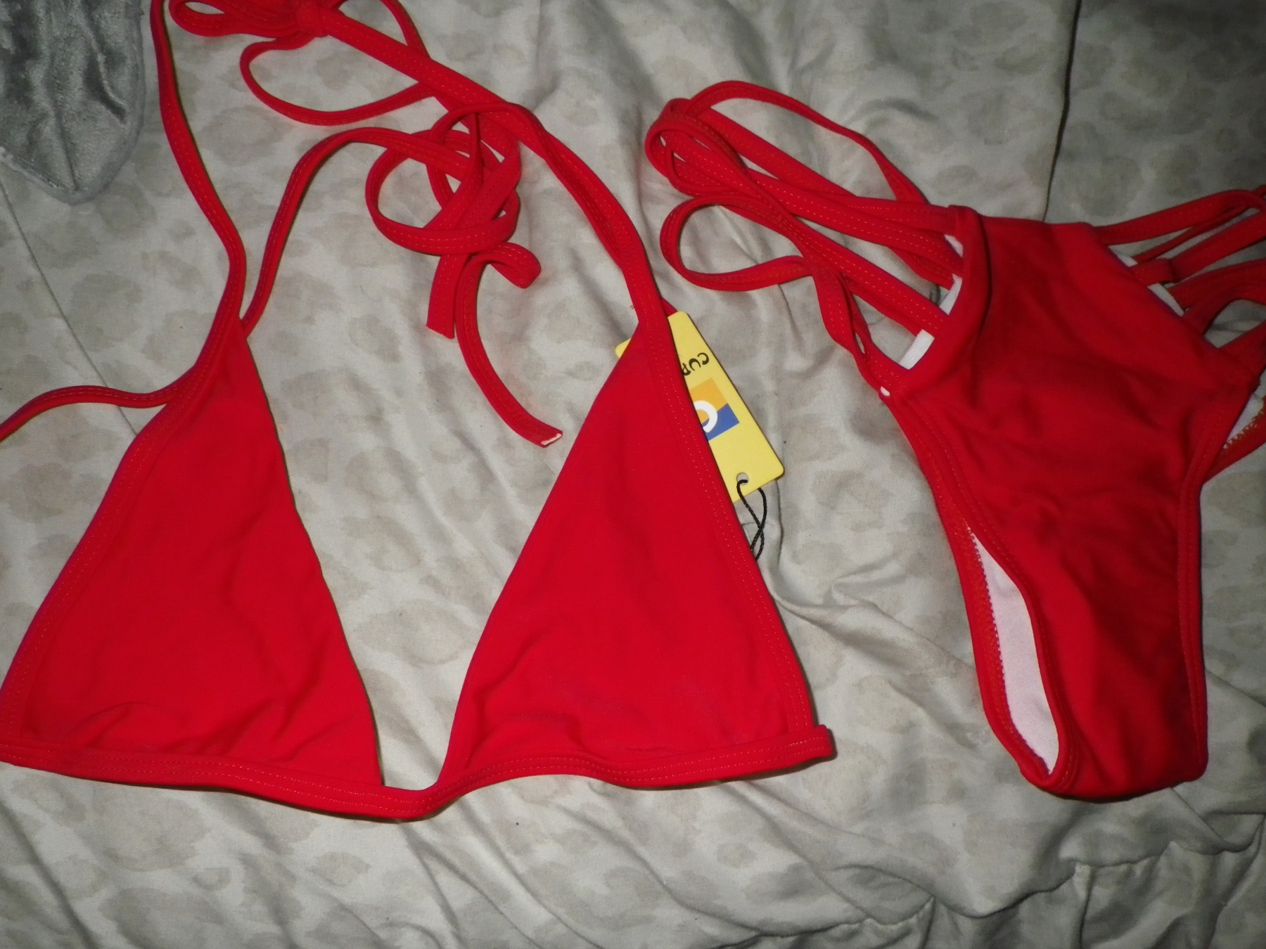 Red Stappy Bikini