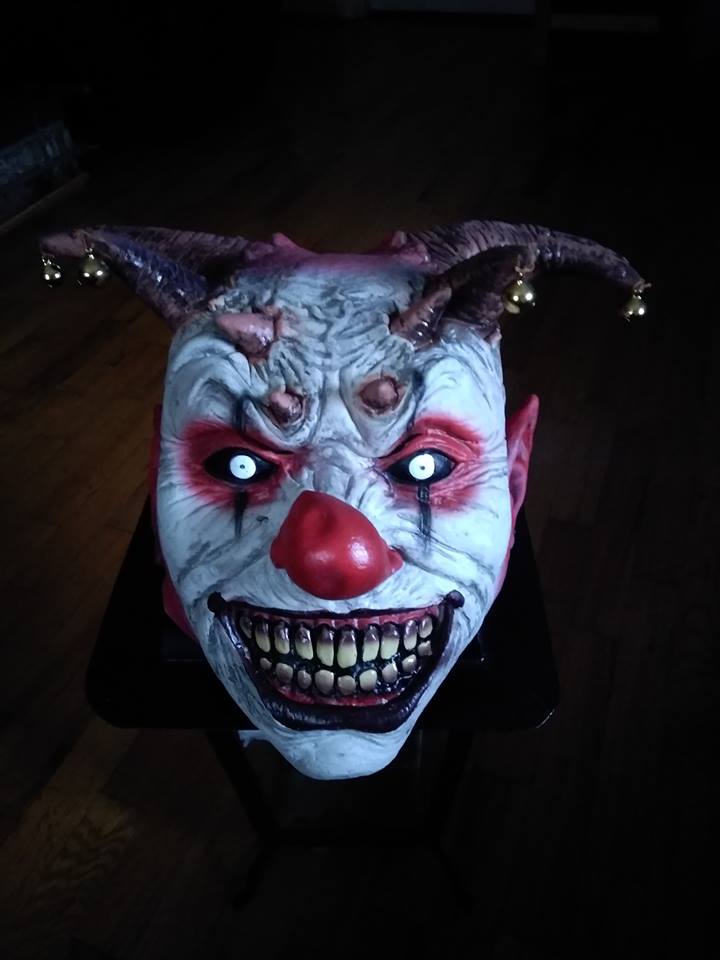 Super Scary Clown Jester Halloween Mask