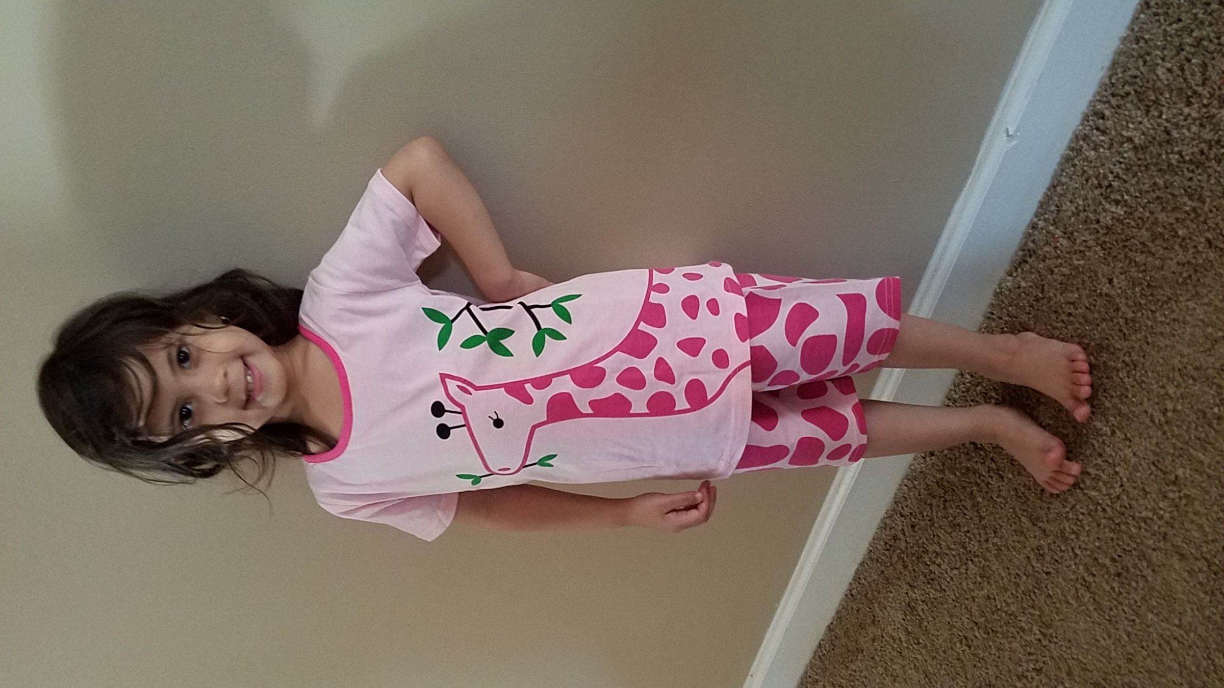 She loves this pajama!