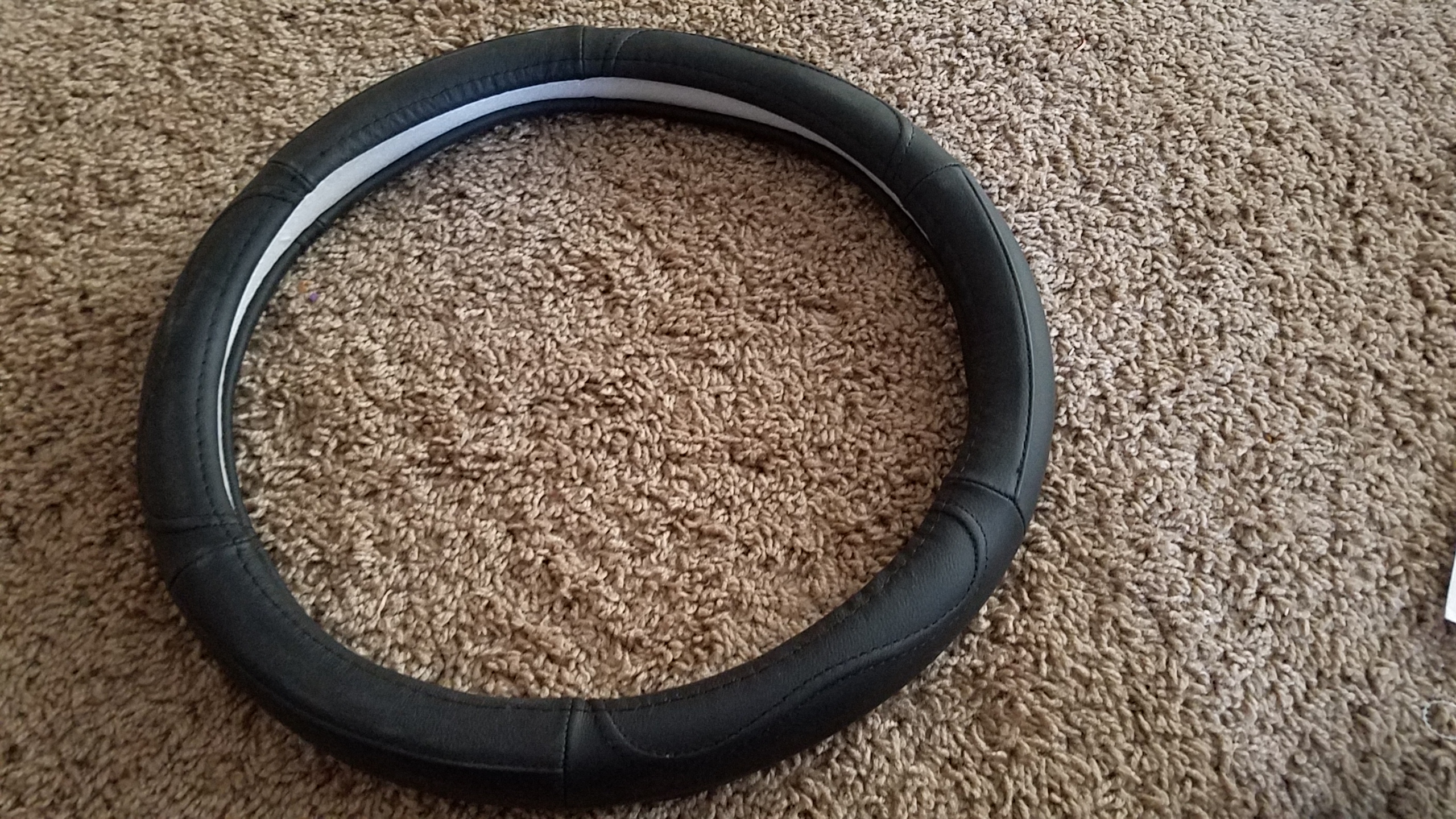 Awesome leather steering wheel cover