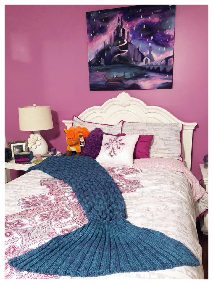 This blanket is perfect for mermaid lovers of any age!