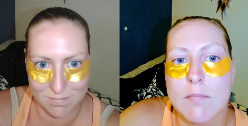 Trying out Crystal 24k Gold Collagen Eye Masks